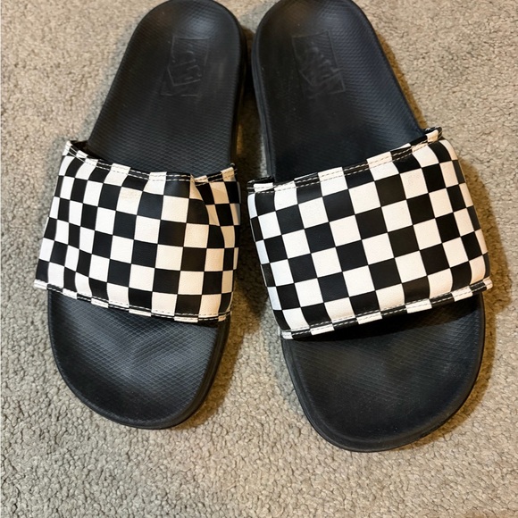 Vans Black and White Checkered Sandals - Picture 2 of 4